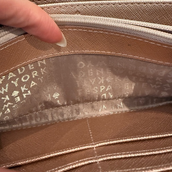 Kate Spade Metallic Rose Gold Long Wallet - Picture 12 of 14